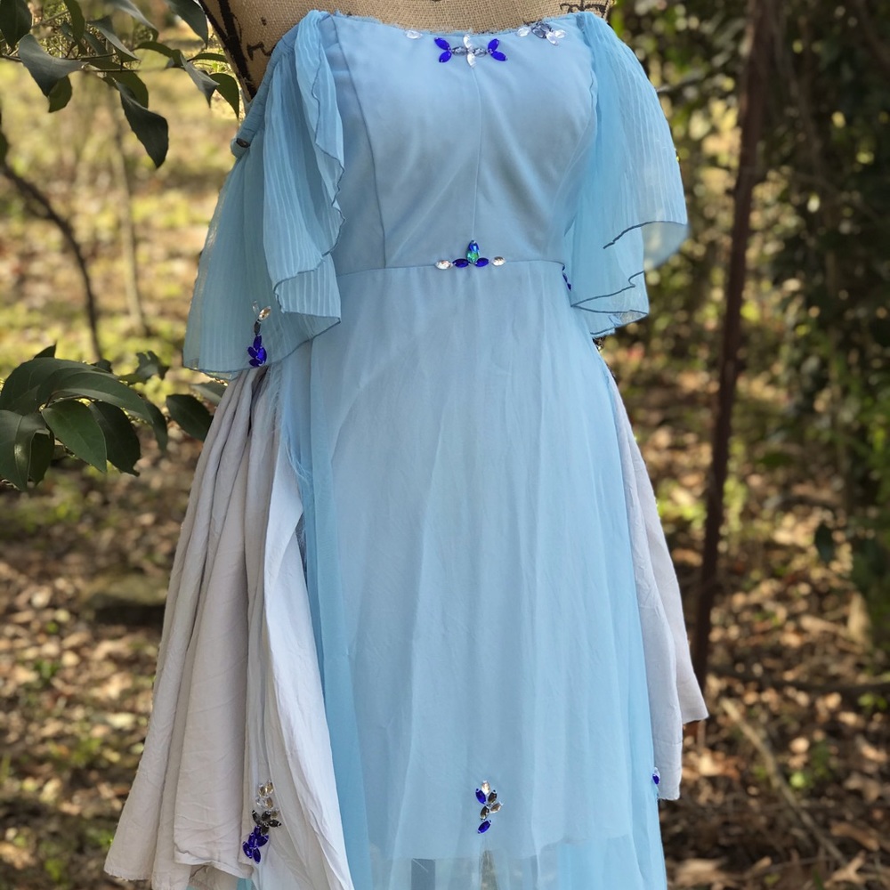 COPY - Upcycled Vintage Dress Cosplay Fairy Fae Costume S